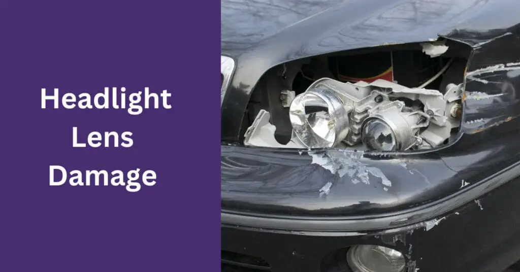 headlight lens damage - BMW 5 Series Headlight Not Working