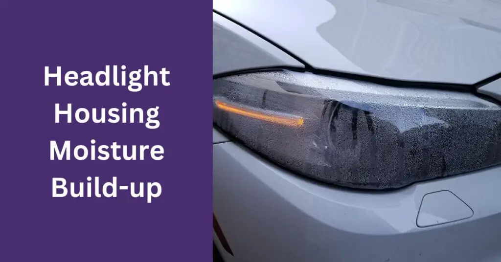 moisture build-up in headlight - BMW 5 Series Headlight Not Working