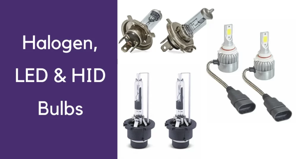 headlight bulbs halogen vs led vs hid