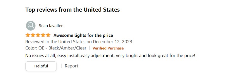 Customer reviews about DWVO LED DRL Headlight